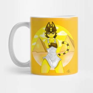 Egyptian yellow cat Mug
